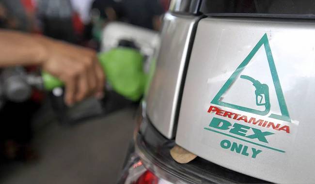 Foto Ilustrasi - Petugas mengisi bahan bakar pertamina dex ke kendaraan di SPBU Racing Centre Makassar, Sulsel. (ANTARA FOTO/Yusran Uccang)