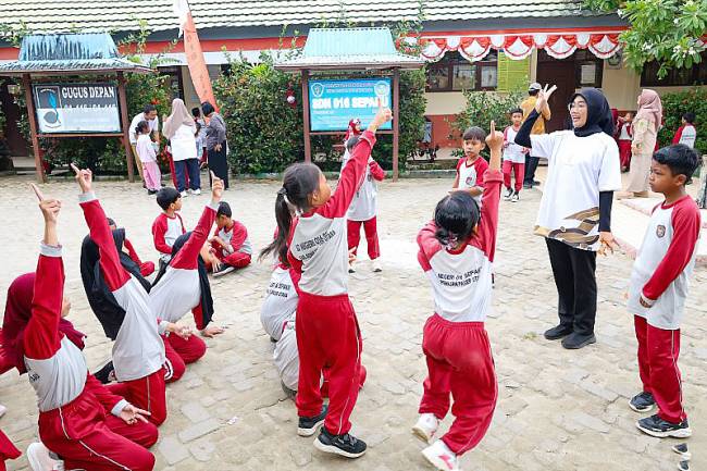 Salah satu sekolah di sekitar wilayah IKN yang dibina Otorita IKN agar menjadi sekolah berkualitas. (ANTARA/HO-Humas Otorita IKN)