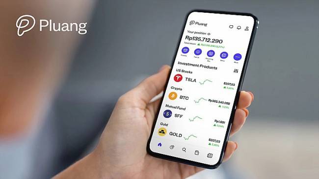 Foto Ilustrasi aplikasi trading Pluang. (@Pluang)
