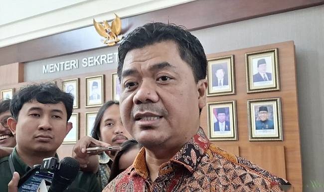 Wamensesneg RI,  Juri Ardiantoro. (Dok ANTARA/Mentari D Gayati)