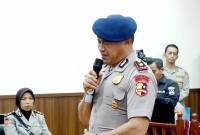 Kompol Kosmas K Gae menangis saat berbicara dalam sidang etik di ruang sidang di Gedung TNCC Mabes Polri, Jakarta, Rabu (3/9/2025). (SuarIndonesia/ANTARA/HO-YouTube Polri TV)