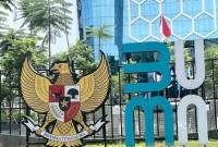 Gedung Kementerian BUMN di Jakarta, Senin (5/2/2024). (Dok ANTARA/Harianto)