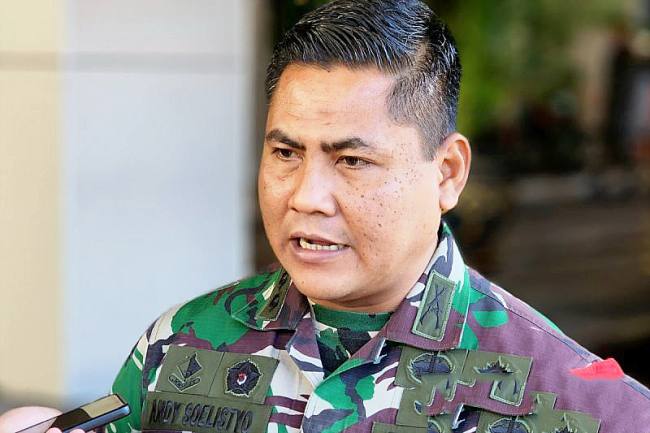 Kepala Penerangan Kodam IV/ Diponegoro Kolonel Andy Soelistyo. (ANTARA/IC Senjaya)