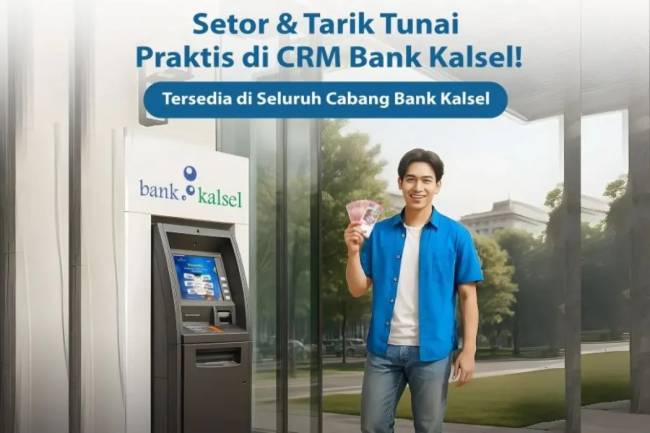 LAYANAN: Inilah Cash Recycle Machine (CRM) kini tersedia di seluruh kantor cabang Bank Kalsel.