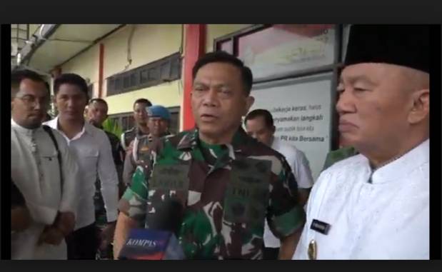 Gubernur Kalimantan Selatan H. Muhidin dan Pangdam XXII/Tambun Bungai, Mayjen TNI Zainul Arifin. (SuarIndonesia/Ist)