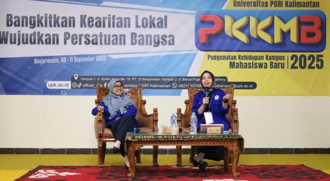 PKKMB 2025 dilaksanakan di Wisma PGRI dan lapangan kampus Universitas PGRI Kalimantan yang berlangsung selama 4 hari dari  8–11 September 2025 (SuarIndonesia/Ist)