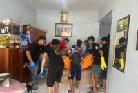 jasad dievakuasi im Rescue Gabungan ke Intalasi Pemulasaran Jenazah Rumah Sakit Umum Daerah (RSUD( Ulin Banjarmasin, untuk dilakukan visum. (SuarIndonesia/DO)