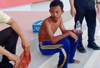 Agung yang dikabarkan hilang di hutan ditemukan tertidur di Masjid Polresta Samarinda. (Foto: Istimewa)