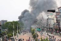 Demo di Nepal Chaos! Gedung-gedung pemerintah dibakar. (REUTERS/Adnan Abidi)