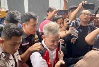 Fariz Roestam Munaf (Fariz RM) menghadiri sidang pembacaan vonis di Pengadilan Negeri Jakarta Selatan, Jakarta, Kamis (11/9/2025). (ANTARA/Luthfia Miranda)