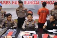 Jumpa Pers Polres HST. (Foto: Dok Humas Polres HST)