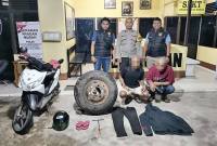 Kasus sindikat pencurian ban truk di Ketapang. (Foto: Istimewa)