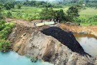 Foto ilustrasi tambang ilegal di IKN. (CNN Indonesia/Yudha)