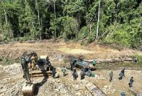 Foto Ilustrasi - Tim gabungan menghentikan tambang emas ilegal di kawasan hutan Kabupaten Parigi Moutong, Sulawesi Tengah, Selasa (5/8/2025). (SI/ANTARA/HO-Kemenhut)