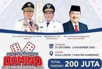 Poster Open Tournament Domino Gubernur Kaltara Cup. (Foto: Istimewa)