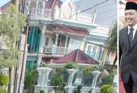 Penampakan rumah pribadi Gubernur Kalimantan Barat, Ria Norsan (kiri) dan (kanan) Gubernur Kalbar Ria Norsan. (Foto: Istimewa/detikKalimantan)