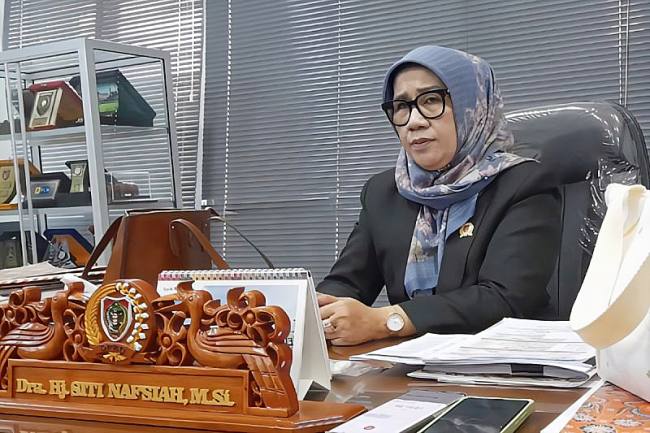 Ketua Komisi II DPRD Kalteng, Siti Nafsiah. (SI/Dokpri)