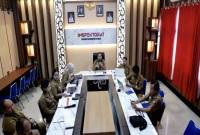 Jajaran Inspektorat Kalteng saat mengikuti monev bersama KPK RI melalui konferensi video dari Palangka Raya, Senin (27/10/2025). (SI/ANTARA/DOK Inspektorat Kalteng)