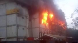 Kebakaran yang melanda di Tower 14 HPK IKN di Kecamatan Sepaku, Kabupeten Penajam Paser Utara, Provinsi Kalimantan Timur, Rabu (1/10/2025). (SI/ANTARA/DOKPRI)