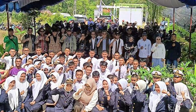 SMK di Samboja, Kalimantan Timur dididik majukan implementasi pendidikan berbasis agribisnis. (ANTARA/A Rifandi)