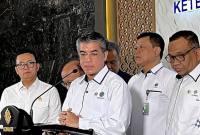 Menteri Ketenagakerjaan (Menaker) Yassierli dalam konferensi pers di Kantor Kemnaker RI, Jakarta, Senin (13/10/2025). (ANTARA/Arnidhya Nur Zhafira)