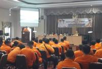 Teks foto : BPBD Balangan gelar pembekalan peningkatan kapasitas TRC dalam pendampingan psikososial pasca bencana. foto: MC Balangan