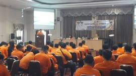 Teks foto  : BPBD Balangan gelar pembekalan peningkatan kapasitas TRC dalam pendampingan psikososial pasca bencana. foto: MC Balangan