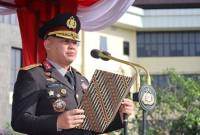 Kapolda Kalsel, Irjen Pol Rosyanto Yudha Hermawan saat Pimpin Upacara Peringatan Hari Kesaktian Pancasila 2025, di Lapangan Apel Mapolda Kalsel, Rabu (1/10/2025) (SuarIndonesia/Ist)