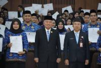 Kegiatan pelantikan dihadiri sejumlah pejabat terkait berlangsung di Gedung Idham Chalid, Banjarbaru, Senin (13/10/2025). (SuarIndonesia/Adv)