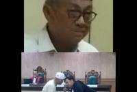 Anang Syakhfiani dan rekannya yang berdiskuisi dnegan Penasihat Hukum di persidangan di Tipikor Banjarmasin, Kamis (16/10/2025)) (SuarIndonesia/ZI)