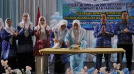 Workshop guru PAUD digelar di Gedung Budaya Garuda Maharam, Kecamatan Paringin, Selasa (28/10/2025). (SuarIndonesia/adv)