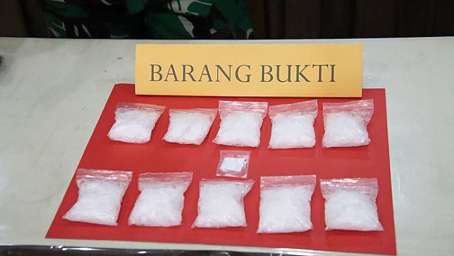 
Barang bukti sabu. (Foto: Istimewa/Dok Humas Polres Malinau)