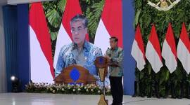 Menteri Ketenagakerjaan Yassierli dalam acara 