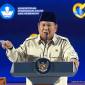 Presiden RI Prabowo Subianto berpidato dalam agenda puncak peringatan Hari Guru Nasional 2025 di kompleks Gelora Bung Karno (GBK), Senayan, Jakarta, Jumat (28/11/2025). (Tangkapan Layar Biro Setpres)