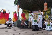 Festival Anak Sebangau (FAS) 2025 yang dipusatkan di Objek Wisata Air Hitam, Kereng Bangkirai, kawasan Sungai Sabangau, Kota Palangka Raya, Minggu (16/11/2026). (Foto: ANTARA/Rendhik Andika)