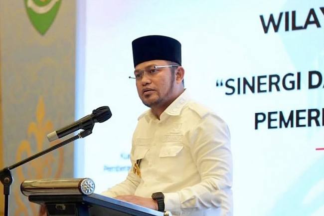 
Gubernur Provinsi Kaltim Rudy Mas'ud saat memimpin rapat bersama Organisasi Perangkat Daerah di Lingkup Pemprov Kaltim. (Foto: Adpim Pemprov Kaltim)