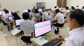 Tes Substansi Bakal Calon Kepala Sekolah (BCKS). se Kalsel. (SuarIndonesia/Adv)