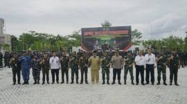 Kejaksaan Tinggi Kalimantan Selatan (Kejati Kalsel) bersama Kejati Kalimantan Tengah (Kalteng) dan Komando Daerah Militer (Kodam) XXII/Tambun Bungai gelar pasukan  Senin (10/11/2025). (SuarIndonesia/Ist)