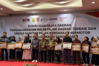 Penganugerahan Wajib Pajak Daerah Terbaik  berlangsung di slah satu hotel berbintang, Sabtu (15/11/2025) (SuarIndonesia/ZI)