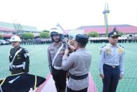 Apel Pasukan Operasi Zebra Intan 2025 di halaman Mapolresta Banjarmasin, Senin (17/11/2025) (SuarIndonesia/Ist)