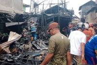 Amuk api di kawasan Teluk Tiram Gang SMA, Banjarmasin Barat,  Sabtu (22/11/2025) (SuarIndonesia/DO)