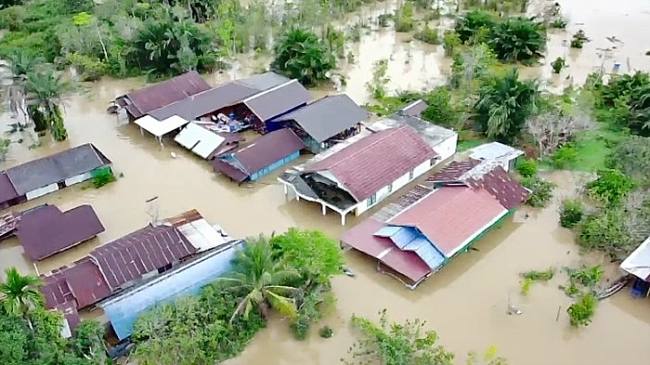 Banjir di Kalteng. (Foto: 20Detik)