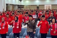 Wagub Kalsel), Hasnuryadi Sulaiman, menghadiri pembukaan Konferensi Daerah (Konferda) dan Konferensi Cabang (Konfercab) PDI Perjuangan yang digelar di salah satu hotel di Banjarmasin, Sabtu (15/11/2025). (SuarIndonesia/Adv)