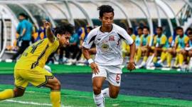 Laga Barito Putera vs Deltras FC. (Foto: Dok Deltras FC)