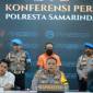 Polresta Samarinda saat merilis kasus pengungkapan narkoba di Samarinda. (Foto: Istimewa)