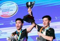 Raymond Indra/Nikolaus Joaquin, juara Australia Open 2025. (Foto: PP PBSI)