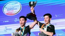 Raymond Indra/Nikolaus Joaquin, juara Australia Open 2025. (Foto: PP PBSI)