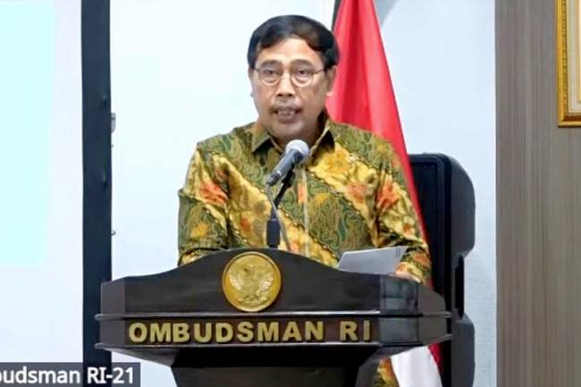 
Ketua Ombudsman RI Mokhammad Najih dalam acara penyerahan LHP IAPS kepada BPJS Ketenagakerjaan di Jakarta, Rabu (10/12/2025). (@YouTube/OmbudsmanRI137)