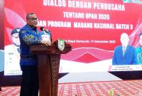 Wakil Menteri Ketenagakerjaan (Wamenaker) Afriansyah Noor di Bengkulu, Kamis (11/12/2025). (ANTARA/Boyke Ledy W)