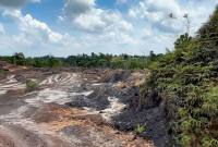 Salah satu lokasi aktivitas ilegal yang ditemukan di kawasan delineasi IKN (Foto: Dok Humas OIKN)
